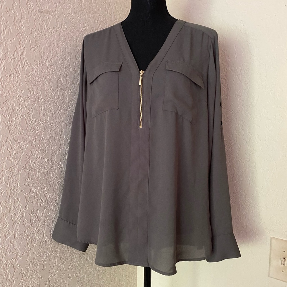 EXPRESS Half Zip Portofino Top